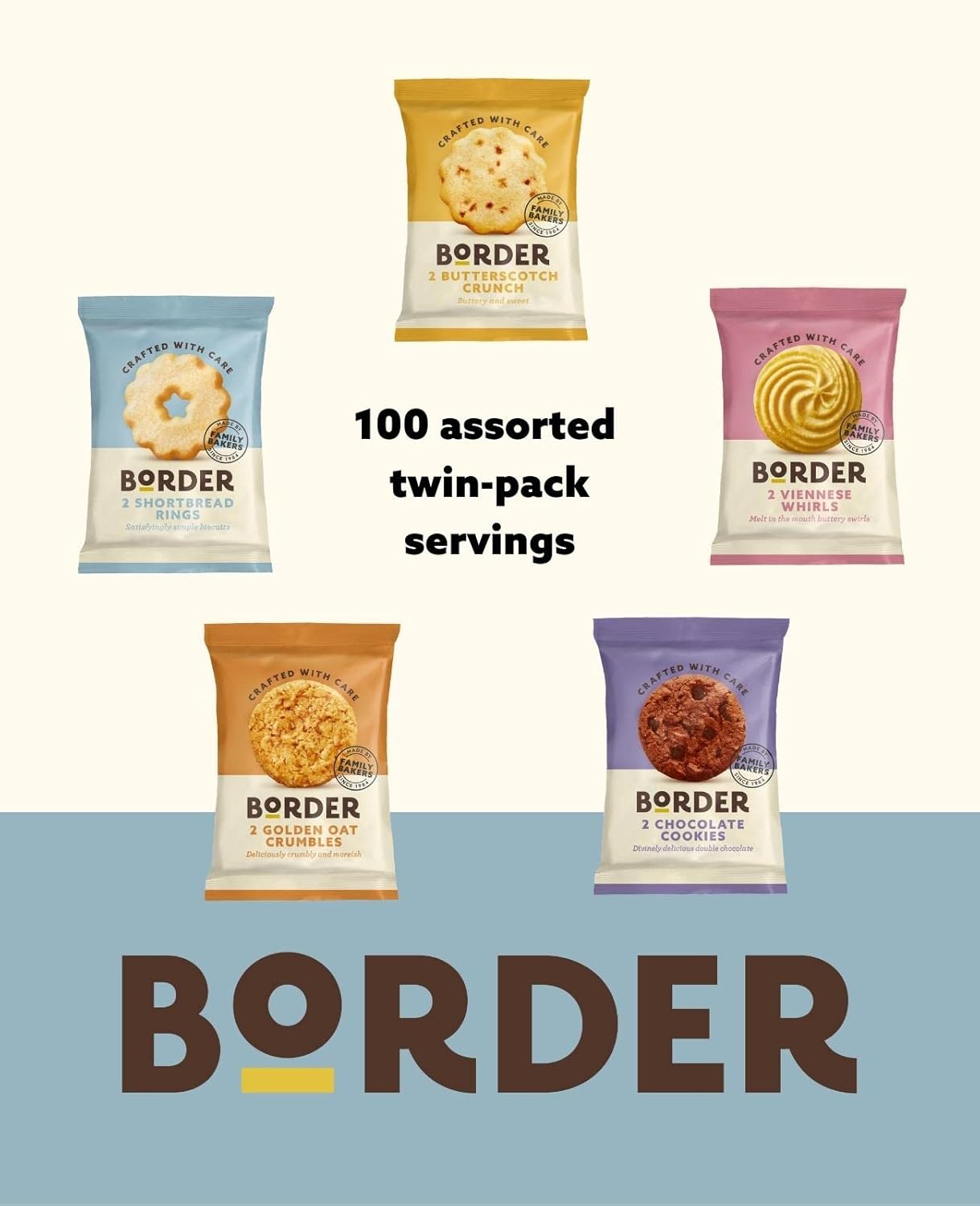 Border Biscuits 5 Varieties Twin Pack 100-2