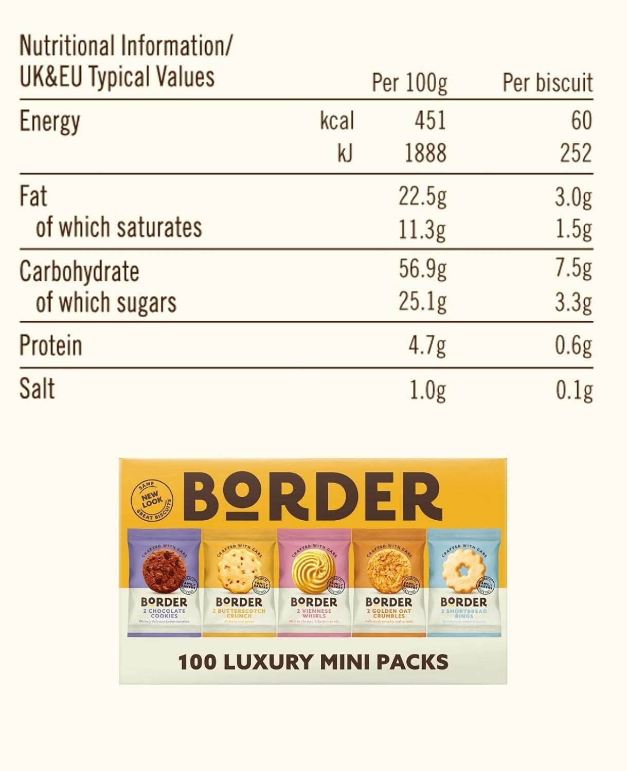 Border Biscuits 5 Varieties Twin Pack 100-5