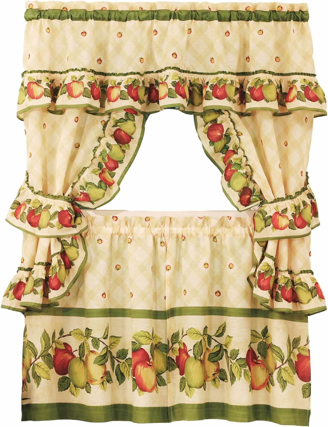 Achim Home Furnishings Apple Orchard Cottage Set, 36-Inch, Antique-0