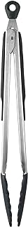 OXO 1101980 Good Grips Locking Tongs with Silicone Heads , Black , 12 inch, 30cm