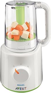 PHILIPS Avent 2-in-1 Steamer and Blender - Steam and Blend Baby Food (Model SCF870/21)