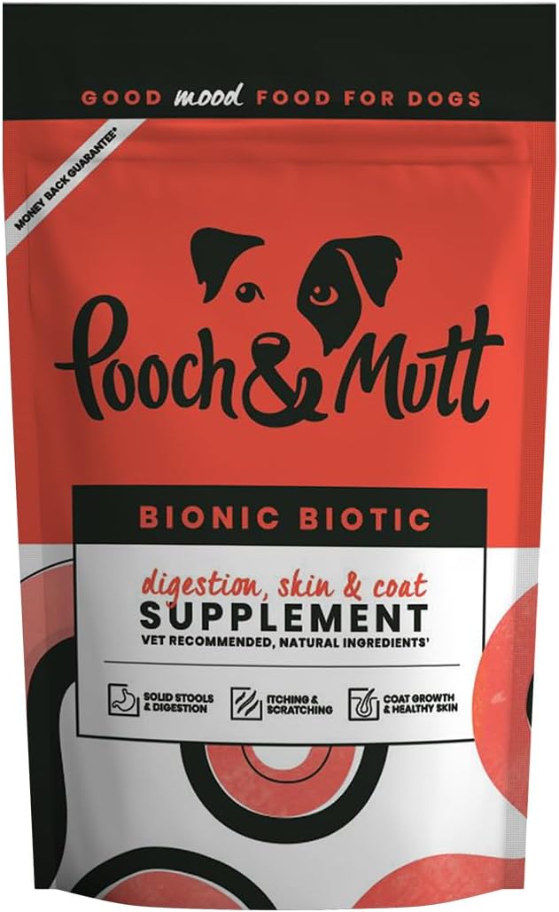 Pooch & Mutt - Bionic Biotic, Supplement for Dog Digestion (Healthy Skin and Glossy Coat), 200g-0