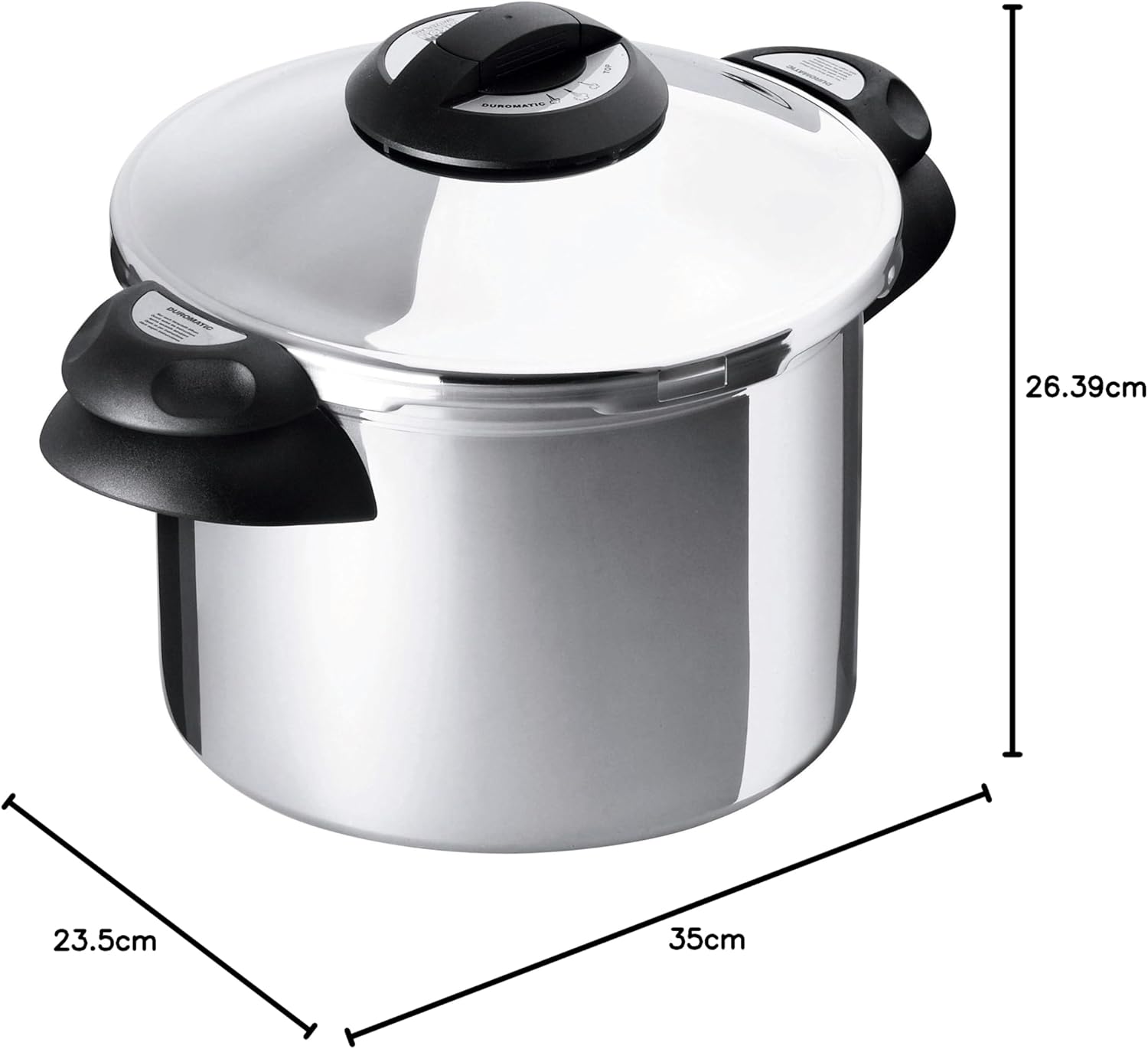 Kuhn Rikon 3762 Duromatic Top Stainless Steel Pressure Cooker with Side Grips, 6 Litre / 24 cm-11