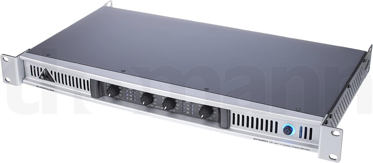 Behringer EUROPOWER EPQ304 Professional 300 Watt Light Weight 4 Channel Power Amplifier with ATR (Accelerated Transient Response) Technology-0