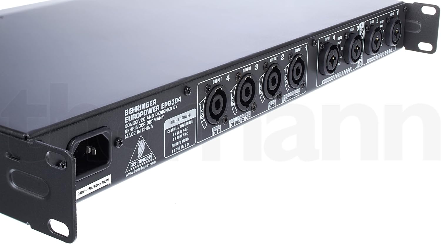 Behringer EUROPOWER EPQ304 Professional 300 Watt Light Weight 4 Channel Power Amplifier with ATR (Accelerated Transient Response) Technology-7