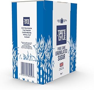 Tate and Lyle Fairtrade Granulated Pure Cane Sugar Drum with Handle 3 kg