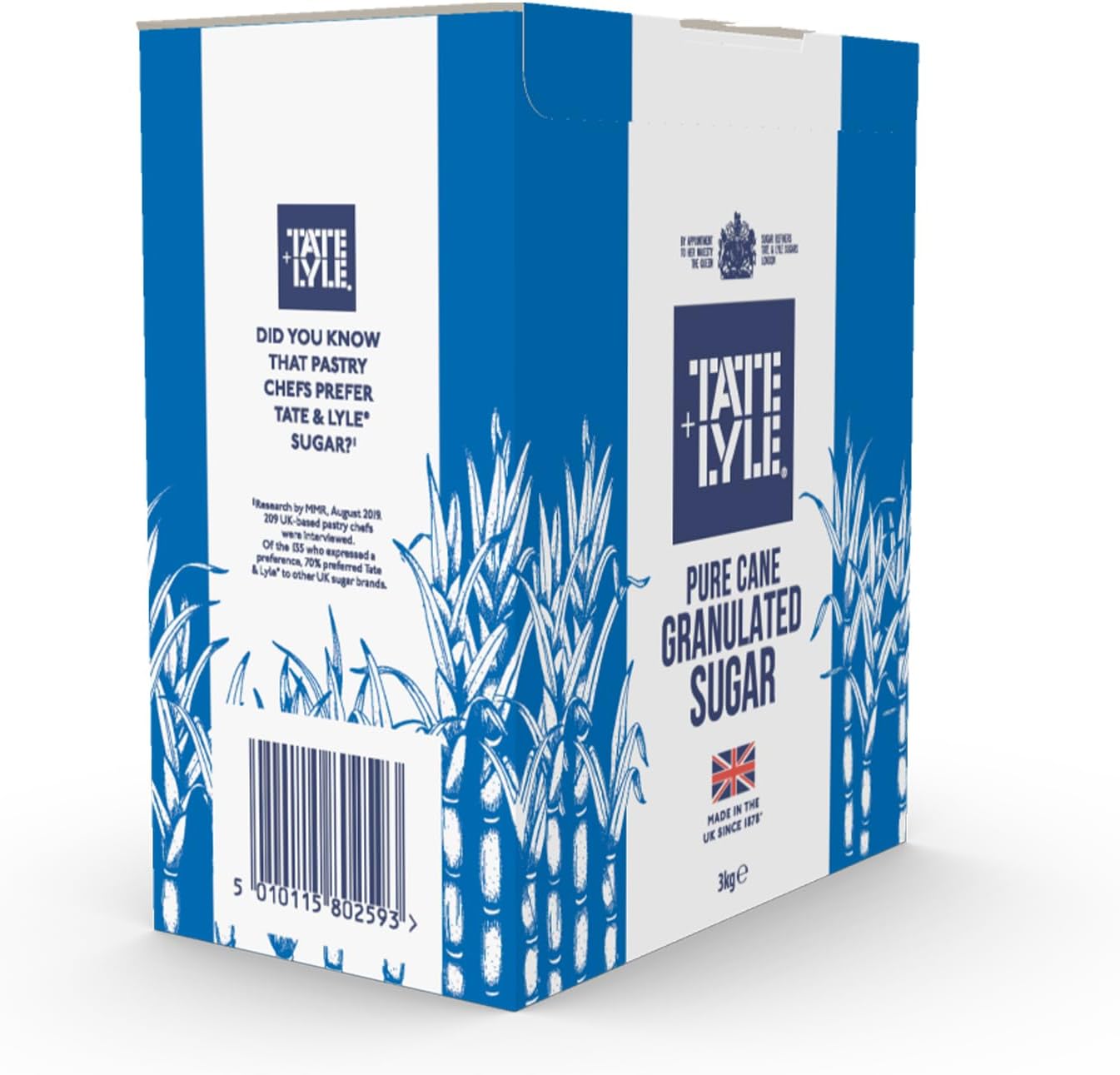 Tate and Lyle Fairtrade Granulated Pure Cane Sugar Drum with Handle 3 kg-0