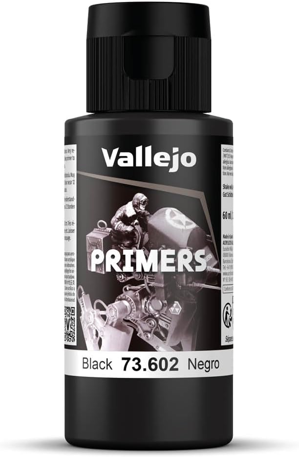 Vallejo Model Color 60 ml Polyurethane Primer - Black-0