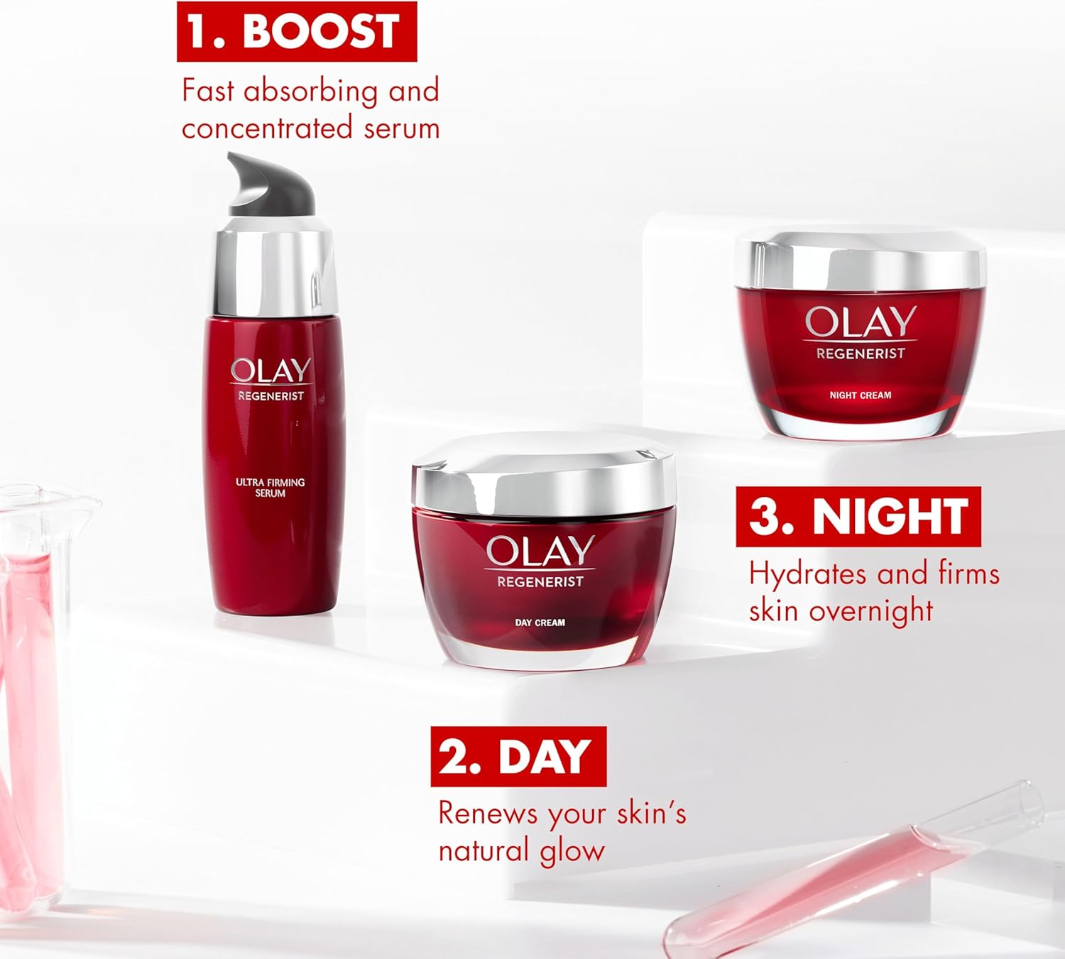 Olay Regenerist Firming Serum, Unique Formula With Vitamin B3 & Niacinamide, Instantly Hydrates For 24H, Ultra Firming 50ml-3