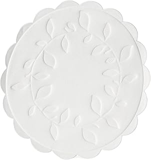 Stalwart Disposable Paper Coasters (Pack of 1000), White, Protects Furniture from Water Rings, 8-Ply Absorbent Tissue, Retro Style Coasters, U639