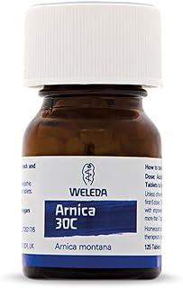 Weleda Arnica 30C Tablets, Organic Arnica Montana, Licensed Homeopathic Medicinal Product, Remedy for Men & Women, Grown Biodynamically, Vegetarian, 125 tabs