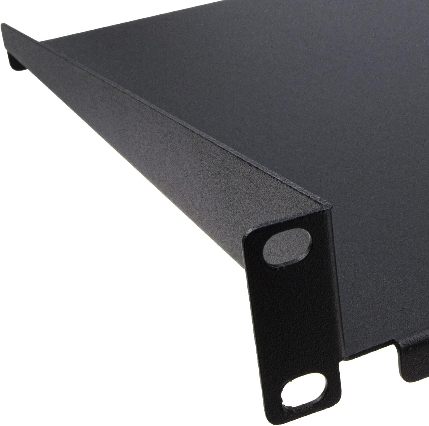 [Twin Pack] Fixed Cantilever Shelf 1U 250mm Deep Black 19 inch Data Cabinet Rack-4