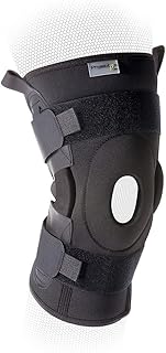 PhysioRoom Stabilising Hinged Knee Brace Support | Open Knee, Adjustable Strap, Dual Pivot Hinge | Mild Arthritis, Orthosis, Cartilage Tears, Knee Pain Relief, Protects Ligaments MCL, LCL Rehab