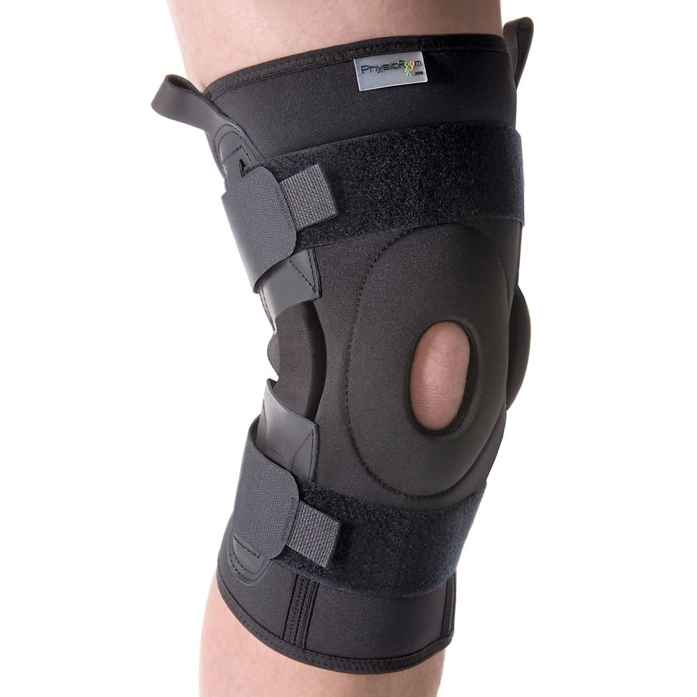 PhysioRoom Stabilising Hinged Knee Brace Support | Open Knee, Adjustable Strap, Dual Pivot Hinge | Mild Arthritis, Orthosis, Cartilage Tears, Knee Pain Relief, Protects Ligaments MCL, LCL Rehab-2