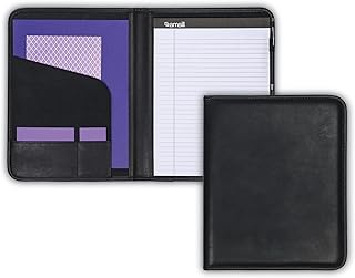 Samsill Professional Padfolio, Business Portfolio, Black, Includes 8.5 x 11 Writing Pad