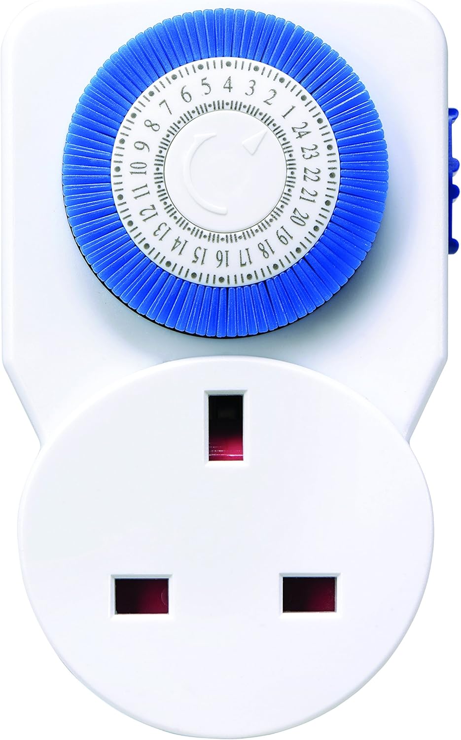 Masterplug TMS24-MP Energy Saving Daily Mechanical Segment Timer Plug, White-1