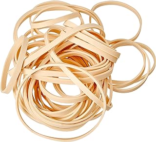 Just Stationery Assorted Size Original Elastic Band, Brown