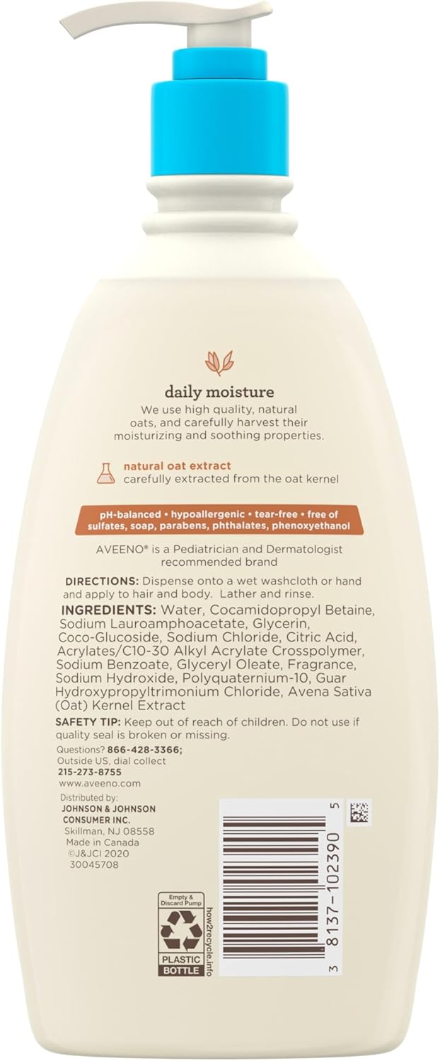 Aveeno Baby Wash & Shampoo 18 oz.-6