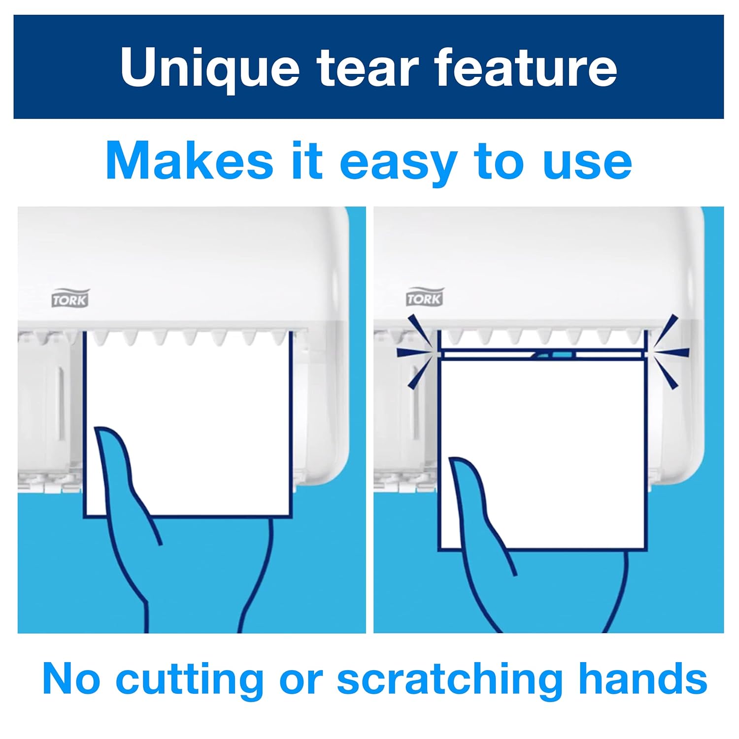 Tork Toilet Paper Roll Wall Mounted Dispenser White T4, Compact, Elevation Range, 557000-2