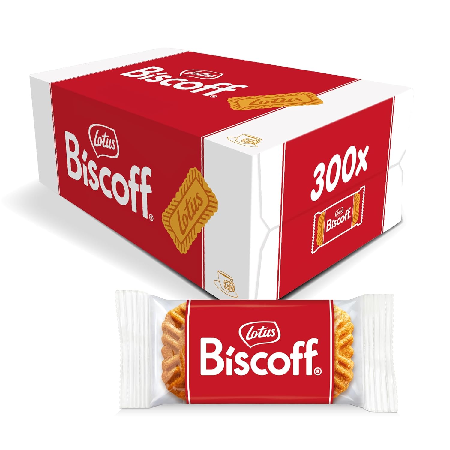 Biscoff Original Caramelised Single Biscuits (Pack of 300 - catering size)-0