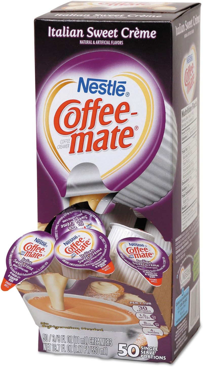 Coffee-mate - Liquid Coffee Creamer, Italian Sweet Creme, 0.375 oz Cups, 50/Box 84652 (DMi BX by Coffee-mate by Coffee-mate-0