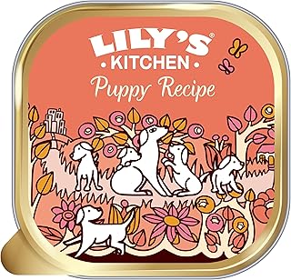 Lily’s Kitchen Made with Natural Ingredients Puppy Wet Dog Food Tray Organic Dinner with Chicken & Veg 11 x 150g