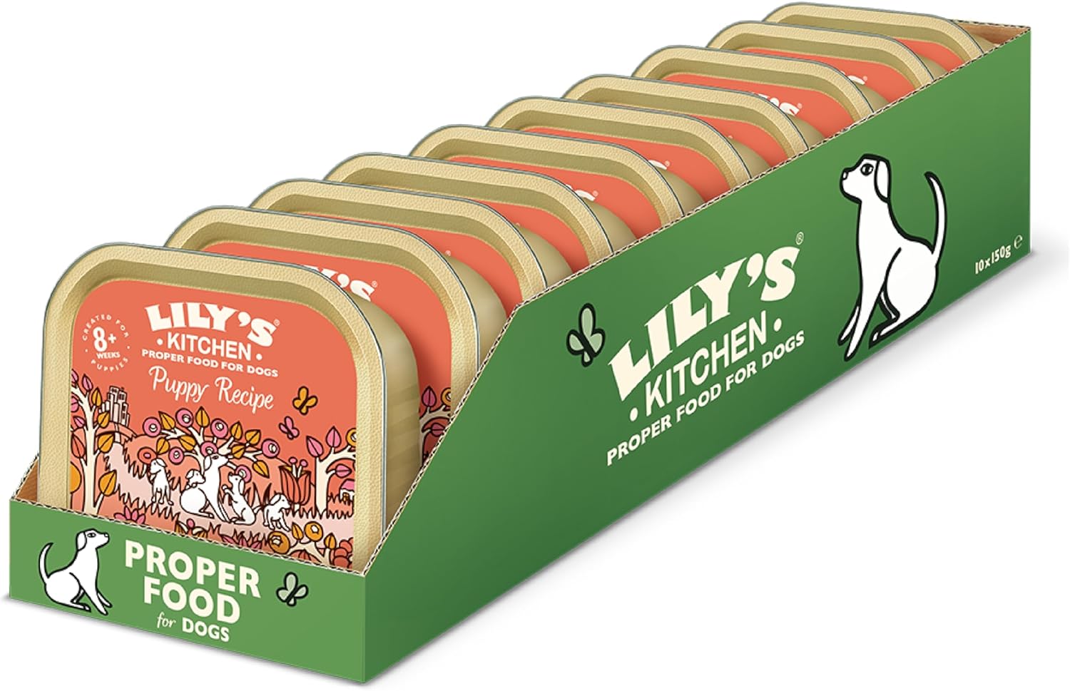 Lily’s Kitchen Made with Natural Ingredients Puppy Wet Dog Food Tray Organic Dinner with Chicken & Veg 11 x 150g-2