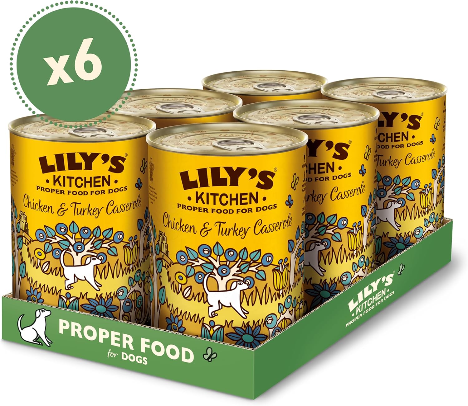 Lily's Kitchen Natural Adult Wet Dog Food Tin Chicken & Turkey 6 x 400g-3