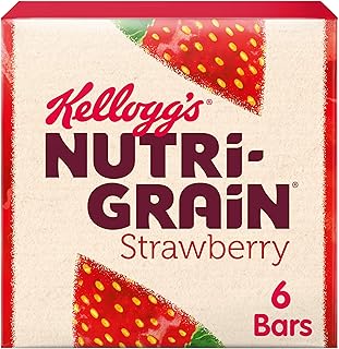 Kellogg's Nutri-Grain Strawberry Breakfast Bakes Cereal Bars 6x37g 222g