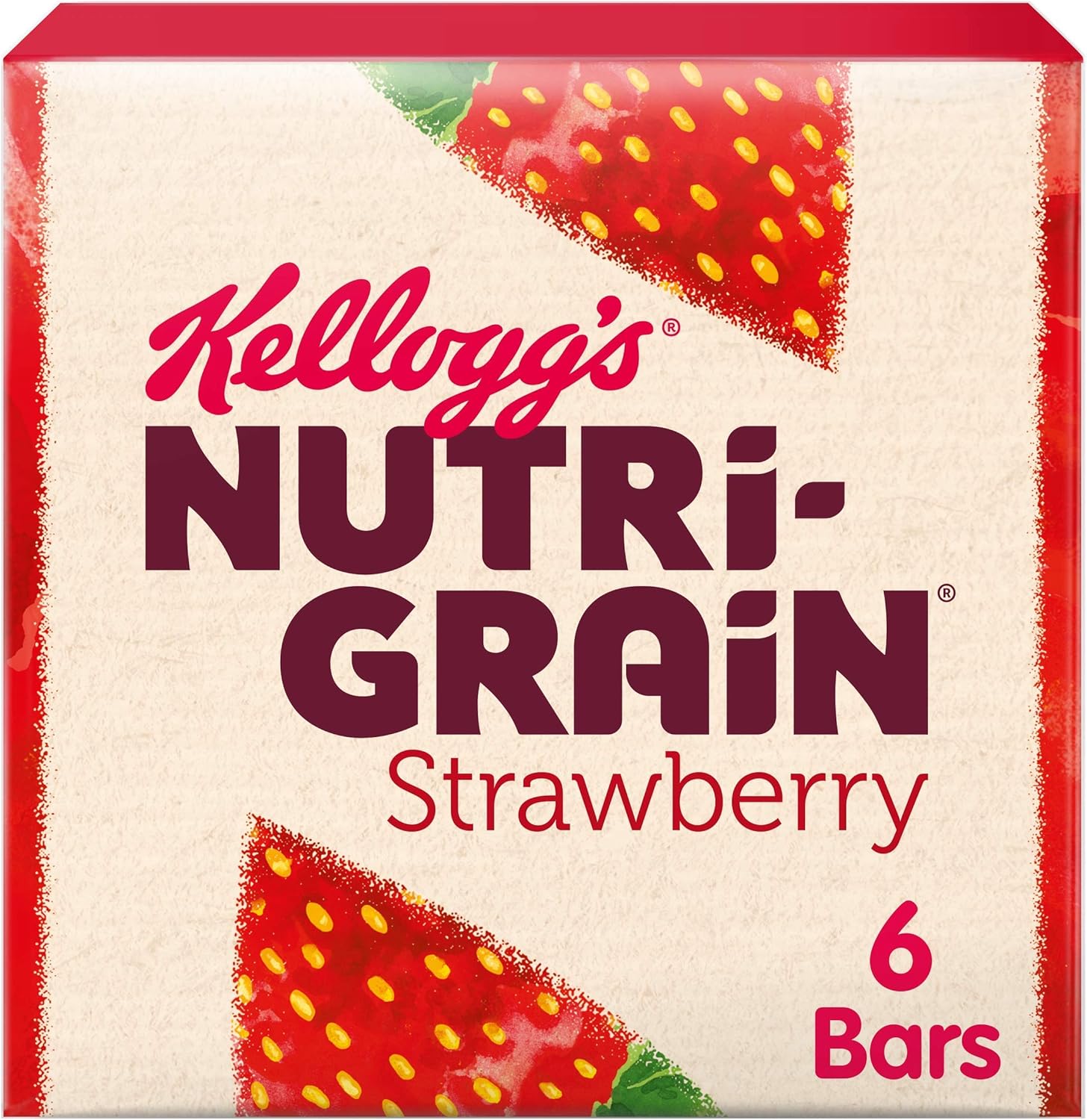 Kellogg's Nutri-Grain Strawberry Breakfast Bakes Cereal Bars 6x37g 222g-0