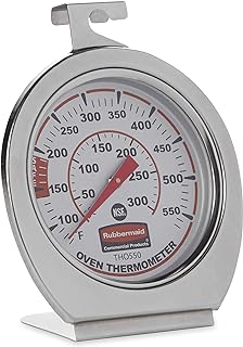 Rubbermaid Commercial Products Stainless Steel Instant Read Oven/Grill/Smoker Monitoring Thermometer