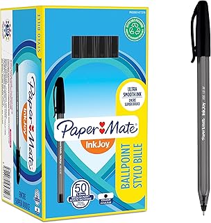 Paper Mate InkJoy 100ST Ballpoint Pens | Medium Point (1.0mm) | Black | 50 Count