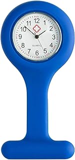 TRIXES Silicone Nurse Fob Watch with Brooch - Navy Blue