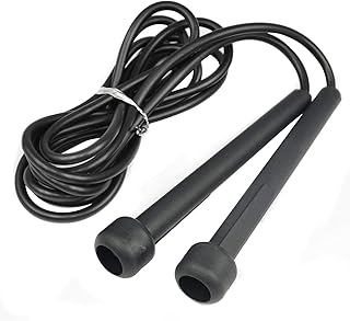 TRIXES Speed Rope - Fast Skipping Rope - Plastic - for Jumping Exercise, Fitness, HIIT Boxing Training - Black