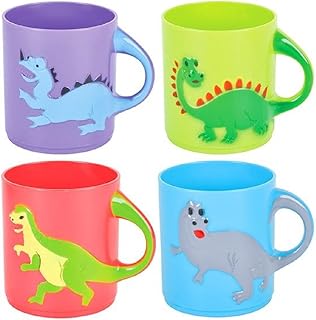 Rhode Island Novelty Dinosaurs Mugs | Assorted Colors and Designs | One Dozen