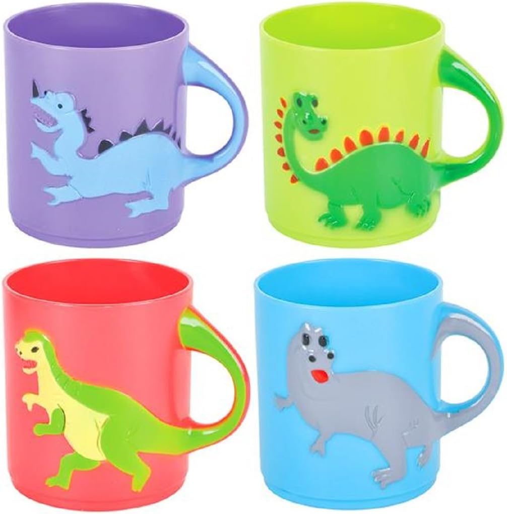 Rhode Island Novelty Dinosaurs Mugs | Assorted Colors and Designs | One Dozen-0