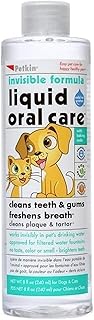 Petkin invisible formula Liquid Oral Care Teeth, Dental Gums Fresh Brath Dogs and Cats