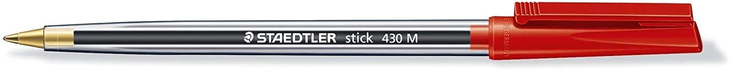 STAEDTLER Stick 430M Ballpoint Pen Medium Mixed Colours x 10-1