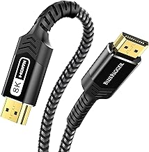 BlueRigger 8K Certified HDMI Cable - 2M (8K 60Hz Ultra HD, 48Gbps High Speed, eARC, HDR10, 4:4:4, HDCP 2.3) - Compatible with Game Consoles, HDTV, Apple TV, Monitor, Blu-Ray