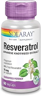 SOLARAY Resveratrol Triple Strength Capsule - Pack of 60