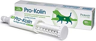 Protexin pet health Pro-Kolin for Dogs and Cats Probiotic Paste and Syringe, 60 ml (Pack of 1)