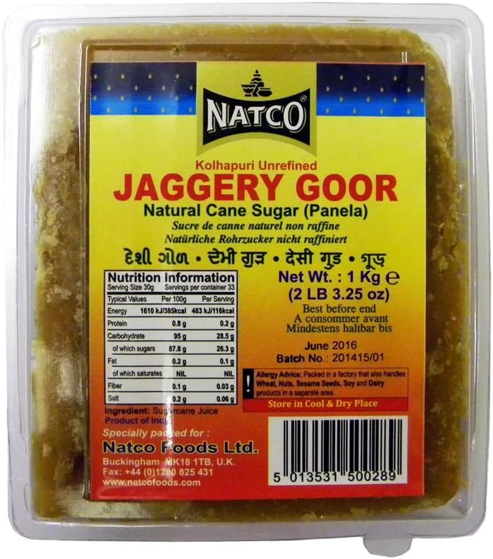 Natco Jaggery(Cane Sugar) 1KG-0