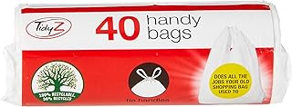 Stalwart B0046B Handy Carrier Bags (Pack of 40),White