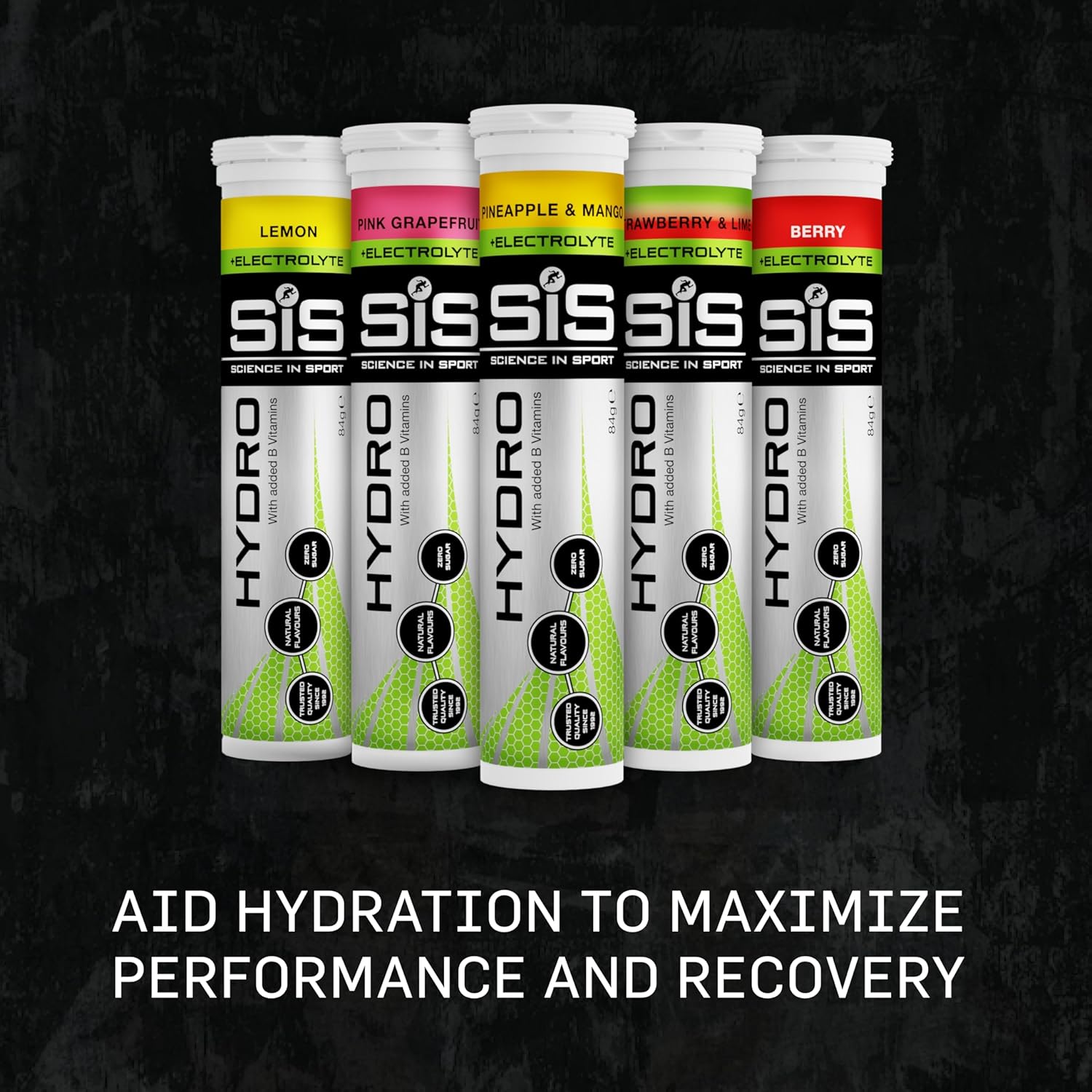 Science In Sport Hydro Hydration Tablets, Gluten-Free, Zero Sugar, Berry Flavour Plus Electrolytes, 20 Effervescent Tablets-3