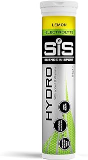 Science In Sport Hydro Hydration Tablets, Gluten-Free, Zero Sugar, Lemon Flavour Plus Electrolytes, 20 Effervescent Tablets