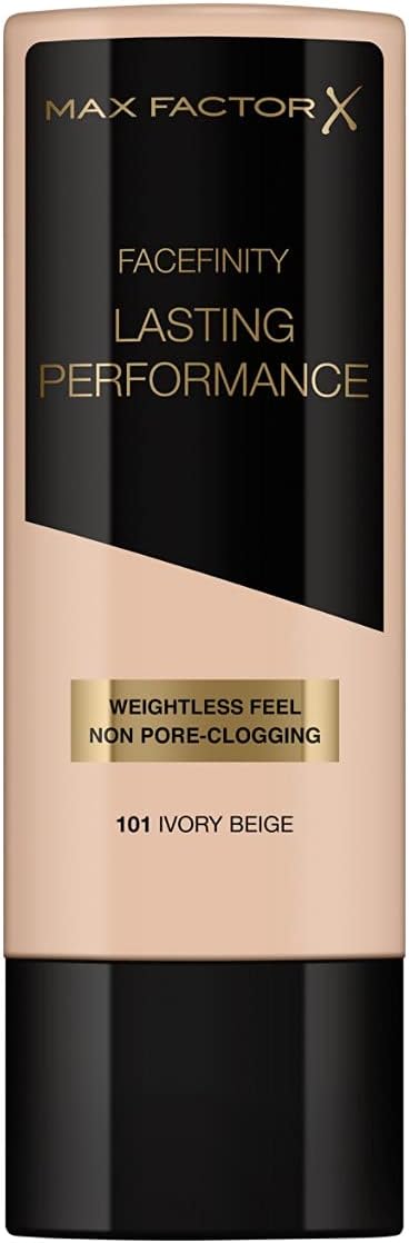 Max Factor Lasting Performance Long-Lasting Liquid Foundation - 101 Ivory Beige, 35 ml-0