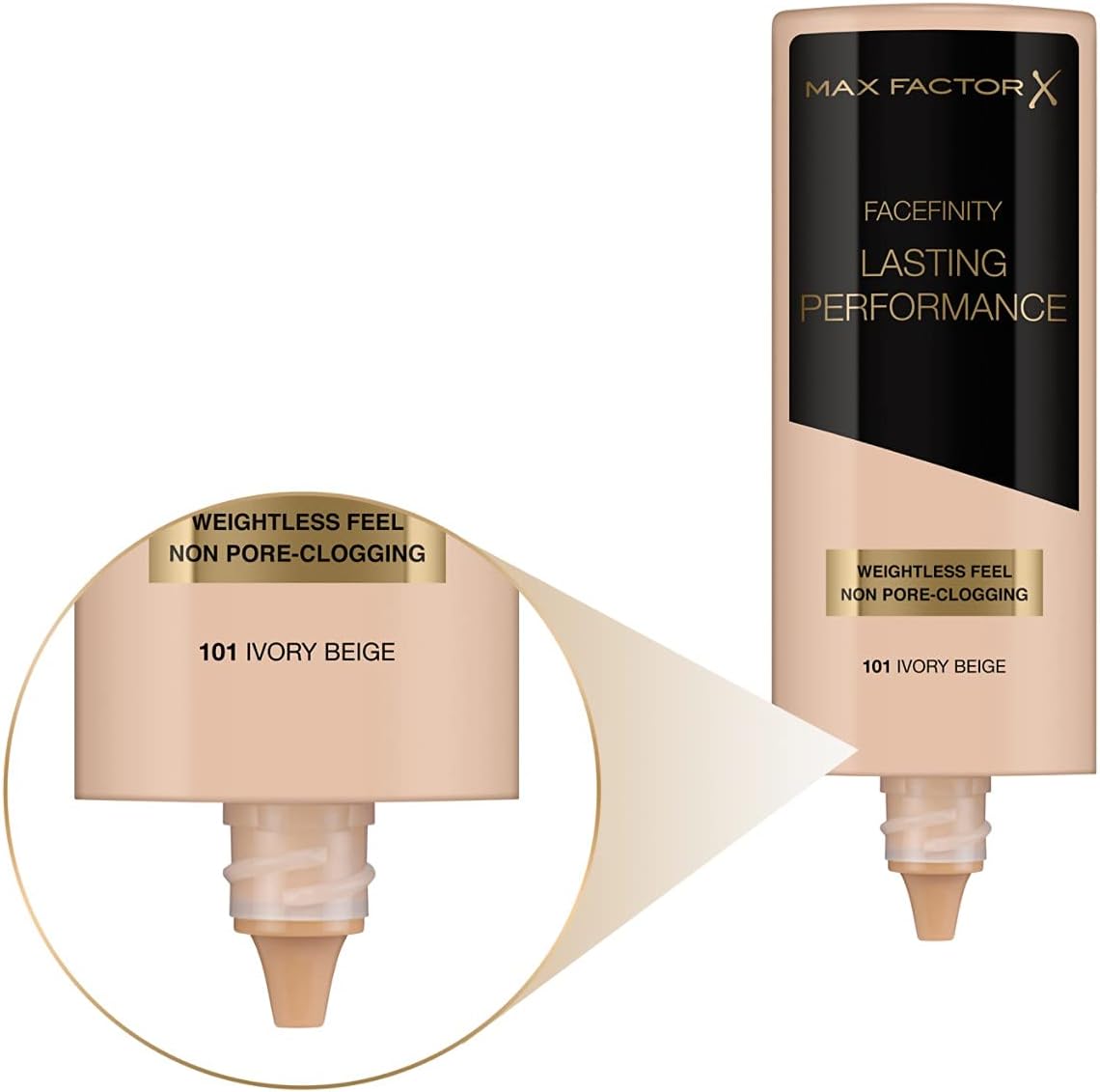 Max Factor Lasting Performance Long-Lasting Liquid Foundation - 101 Ivory Beige, 35 ml-2