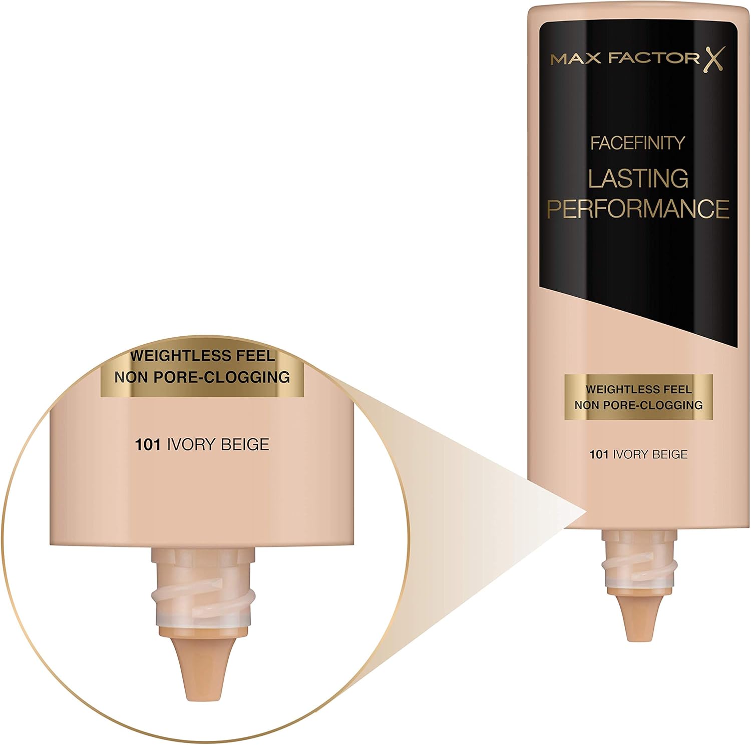 Max Factor Lasting Performance Long-Lasting Liquid Foundation - 101 Ivory Beige, 35 ml-4