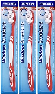 Wisdom EXTRA HARD SMOKERS TOOTHBRUSH x 3