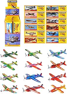 HENBRANDT 48 Flying Glider Plane Kits - childrens party bag filler - ww2 planes